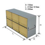 存放15ml和50ml试管盒的立式冰箱分隔架-UFLB系列
