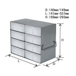 存放50孔0.5ml和1.5ml微型试管存储盒的立式冰箱分隔架-UFM